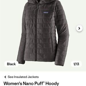 Patagonia Women's Black Insulated Puff Jacket